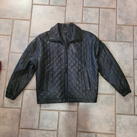 NWT Katherine Kelly Black Lamb Leather Jacket  Sz XS - Picture 10 of 16